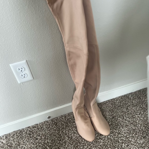 Nude thigh high boots - Picture 5 of 6